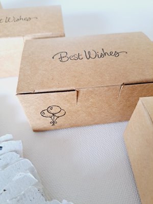 Little box of Birthday Wishes. 50 blank deckle edge paper. Mini Handmade Recycled 2x3 sheets, Neutral tones, for guests to write on at party