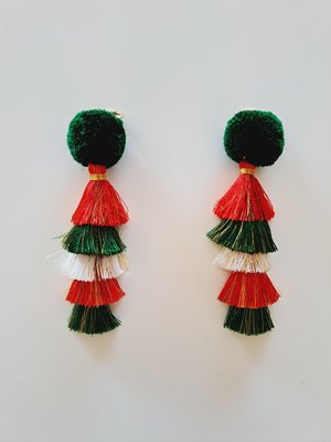 Christmas Llama or Alpaca Halter Tassels.