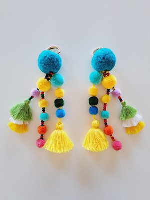 Fun Llama / Alpaca Halter Tassels and Pompoms