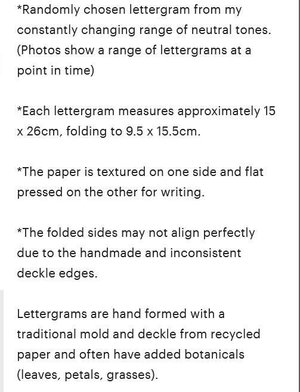 Old fashioned Lettergrams - Handmade Recycled Writing Paper - neutral tones, letter sheets with wax seal.