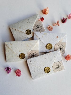 Old fashioned Lettergrams - Handmade Recycled Writing Paper - neutral tones, letter sheets with wax seal.