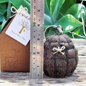 Small Bird Nester with refill in gift boxes. Llama Fibre Nesting Material for garden / bird lover. Birdhouse / birdbath / feeder accessory