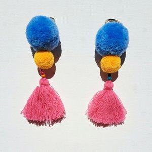 Colourful Llama / Alpaca Halter Clip On Tassels