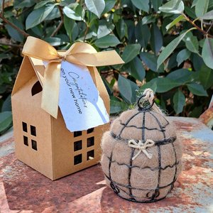 Real Estate agent, neighbor or landlord gift: Small Bird Nester for new home owner or tenant with native garden.