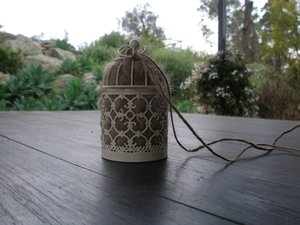 Bird Nester with Llama Fibre Nesting Material to Attract Native Birds to your Garden. Outdoor lantern. Birthday Gift Idea