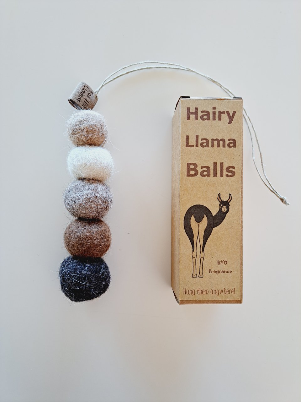 Hairy Llama Balls - Car mirror dangle
