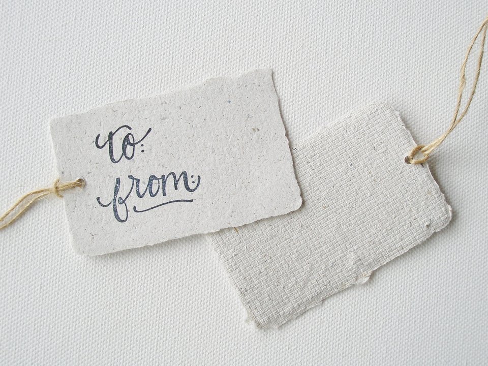 8 TO / FROM Llama Poo Tags, Recycled Gift Tags / Swing Tags with Deckle Edge for Eco Friendly Gifts, Llama Gifts, Llama Products, Organic