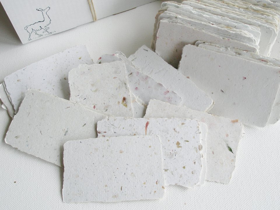 homemade recycled blank cards