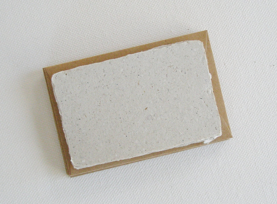 Llama Poo Paper Cards with Envelopes. Gift Card Set of 6 Gift Cards. Blank Mini Cards with Envelopes. Recycled and eco friendly