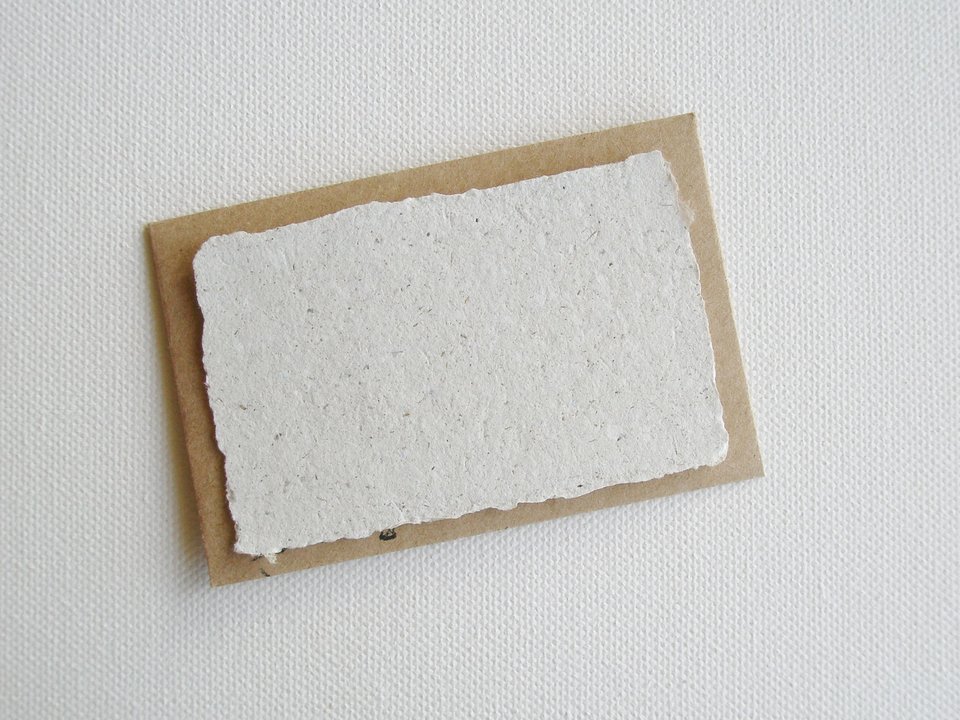 Card and envelope, Llama Poo Paper card, Handmade card, Recycled card, Gift Card, mini card, florist card, card with envelope, small card