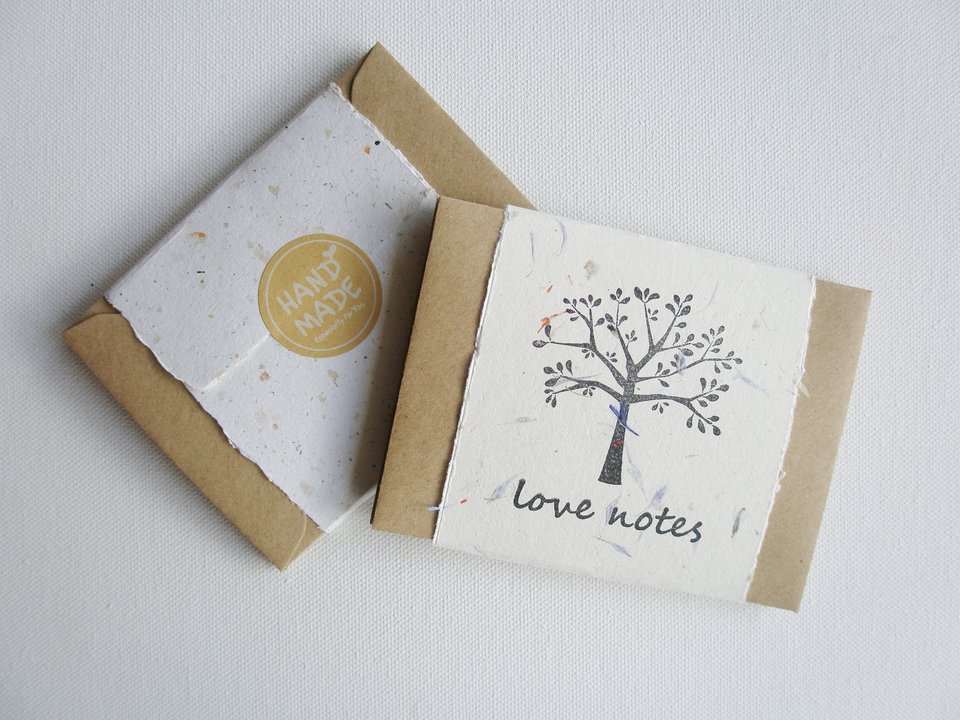 Love Note Set, Handmade Paper Love Notes and Envelopes, Homemade Love Notes, Love Letters, Lover's Gift, for partner, wife, husband - No.2