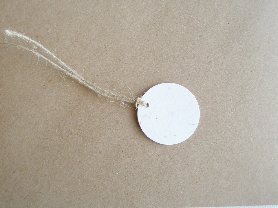 Handmade Recycled Paper Tags,  Neutral Toned Swing Tags, Eco Friendly Tags,  Product Tags, Gift Tags, Small Round Tags, Price Tags