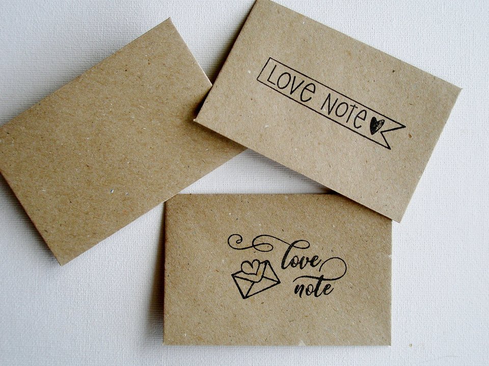 I Miss You Notes with Envelopes. Handmade Recycled Paper Love Messages. Mini Sentiment Cards for Long distance relationship