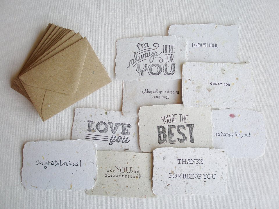 Parent's Note Set, Handmade Paper Love Notes and Envelopes, Homemade Encouragement Notes, for partner, wife, husband, Child, Student