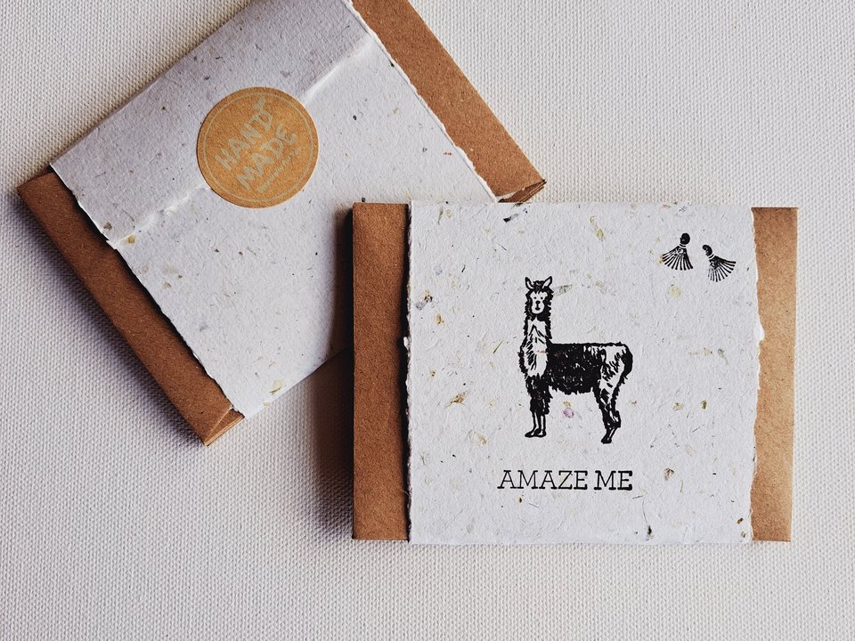 10 Mini Motivation Cards with Envelopes for Teachers, Handmade Recycled Paper Parent Notes for students, mentor encouragement or inspiration