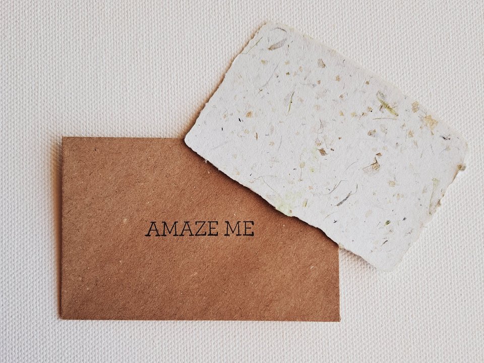 10 Mini Motivation Cards with Envelopes for Teachers, Handmade Recycled Paper Parent Notes for students, mentor encouragement or inspiration