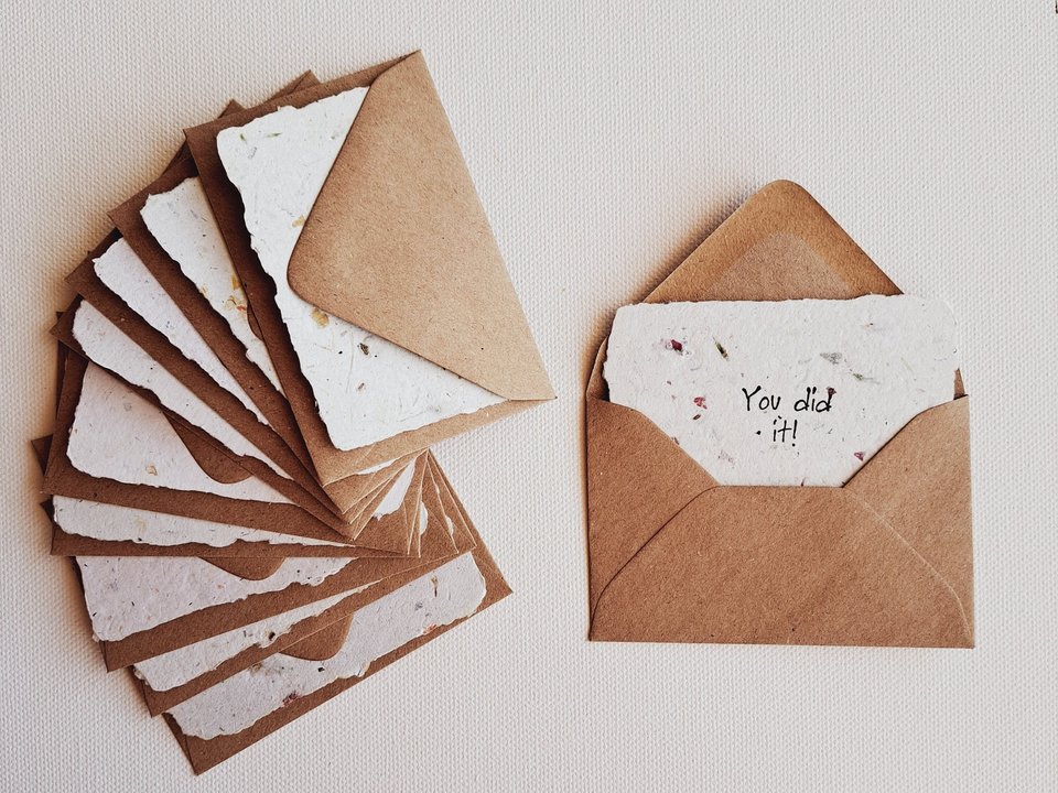 You did it! card and envelope
