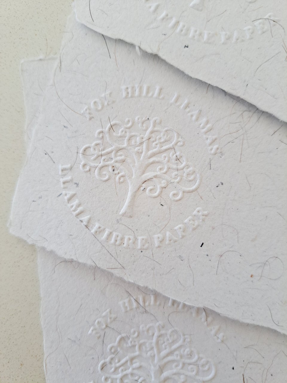 Writing Set with handmade recycled paper with llama fibre. Stationery gift. 6x4 Inch letter sheets for Children with hand stamped envelopes.