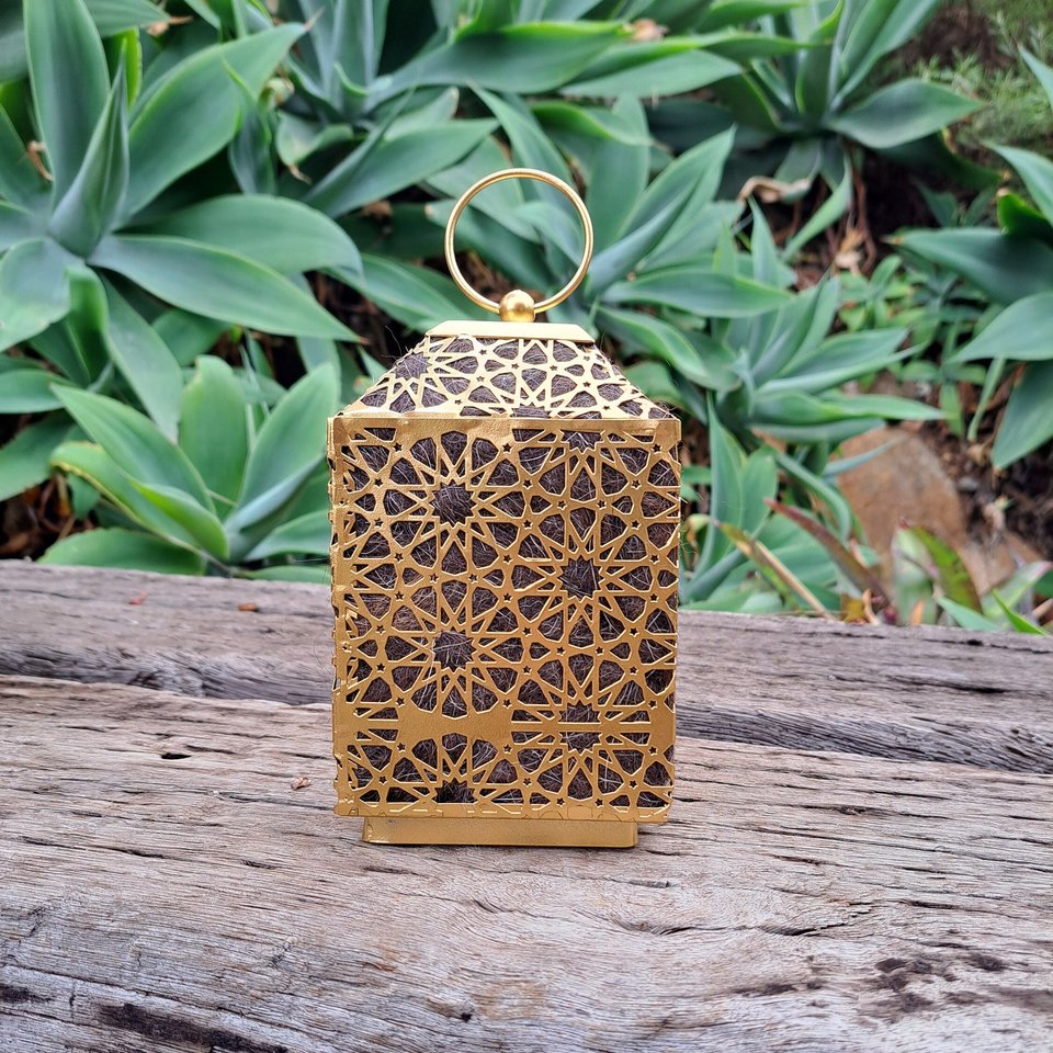 Gold Bird Nester with Llama Fibre Nesting Material. Garden Gift Idea for bird loving home gardener.  Natural Bird house filler, mothers day