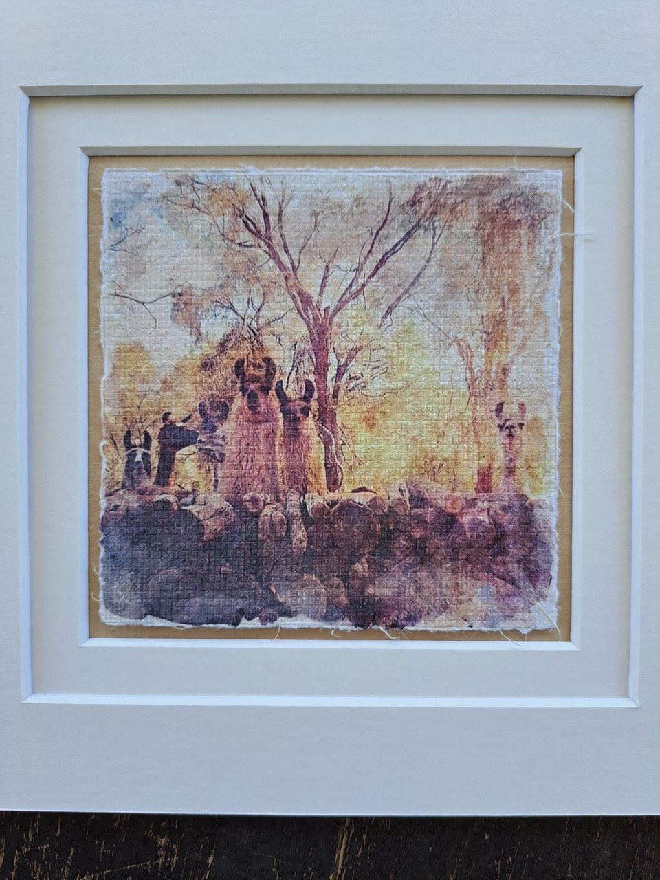 Mini  art print. "Behind the Fence"