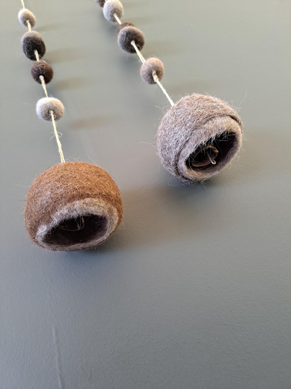Llama Fibre Bell: Boho Nursery Decor, Rustic Children's Room