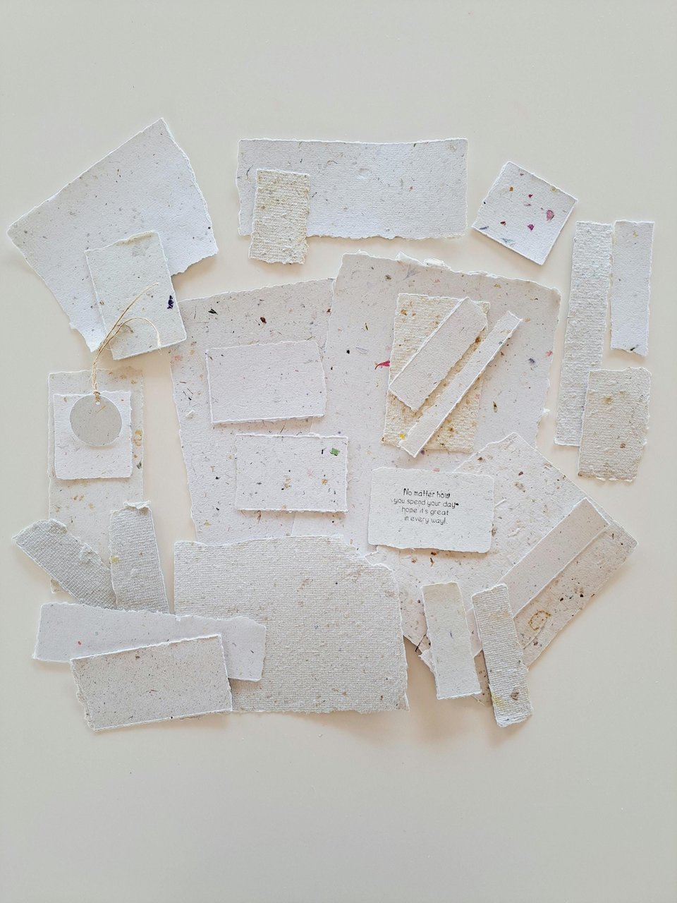 5 x random, mixed mystery packs of Handmade Recycled Collage Papers, Junk Journal papers, paper for scrapbooking, workshops, teachers