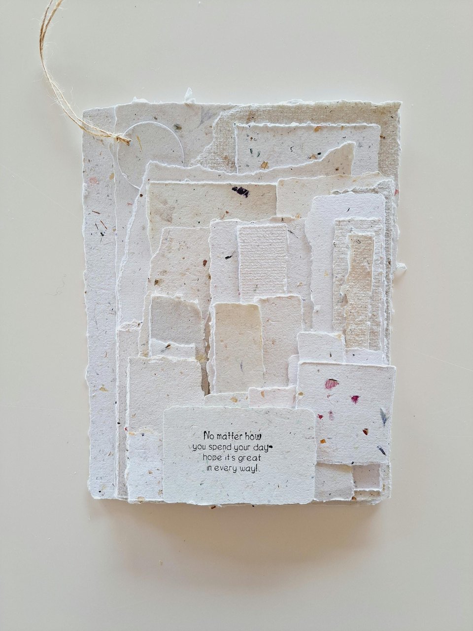 One random, mixed lucky dip mystery scrap pack of Handmade Recycled Waste Papers, Junk Journal papers, for scrapbooks, workshops, teachers.