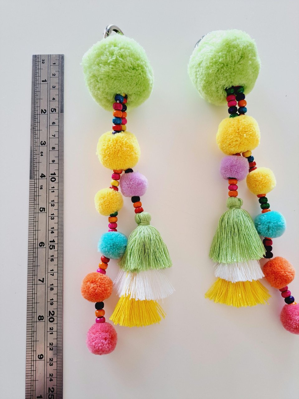 Bright Green Llama / Alpaca Halter Tassels