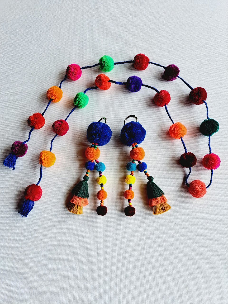 Colourful Llama / Alpaca Tassels and Pom Poms 