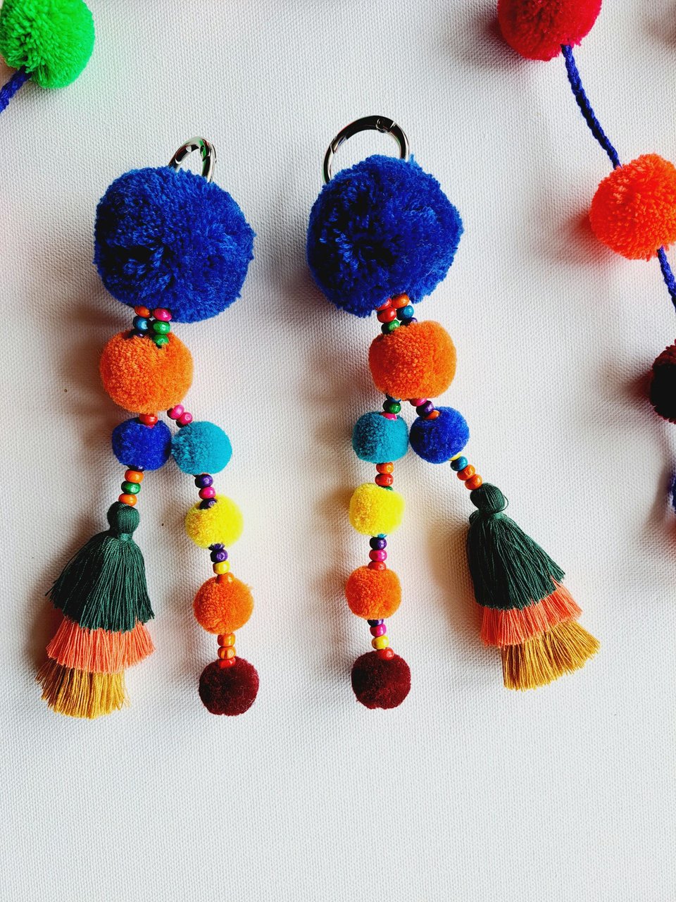Colourful Llama / Alpaca Tassels and Pom Poms 
