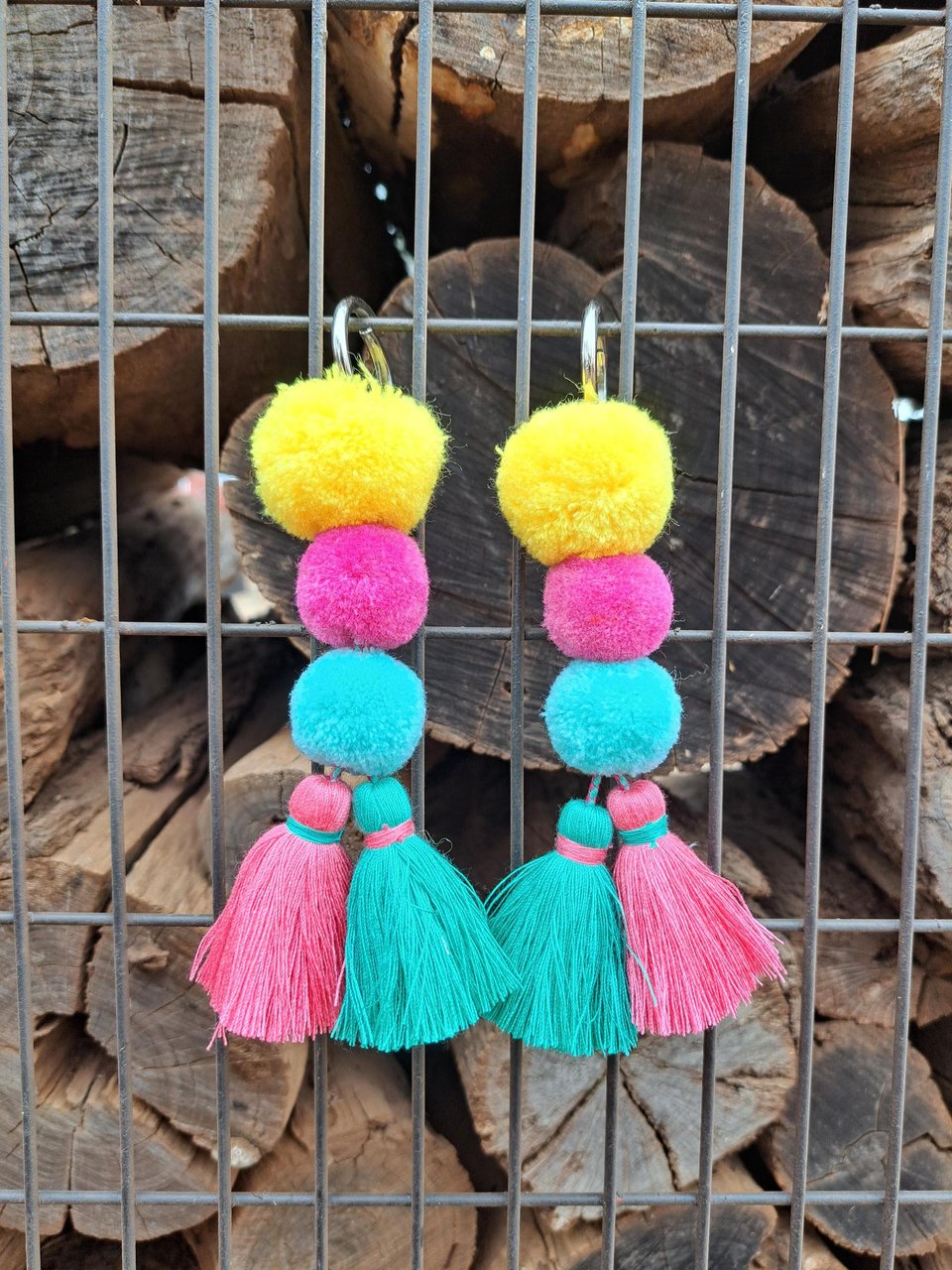 Llama Alpaca Clip on Accessories, Tassel set for halter. Colourful Llama Gifts