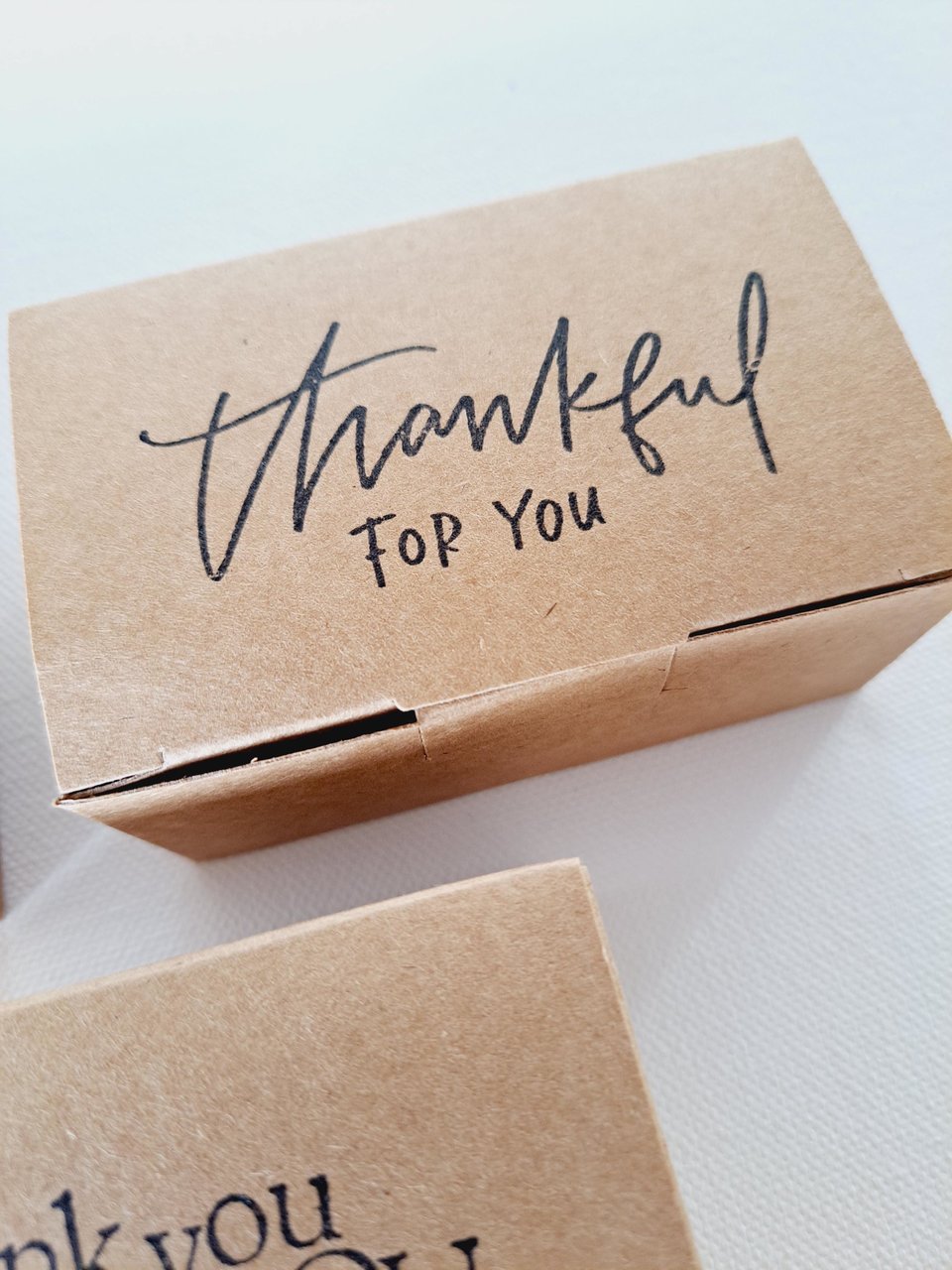 Box of 50 blank deckle edge papers for thank you messages. Mini Handmade 2x3 sheets, Neutral, for the thankful to express their gratitude