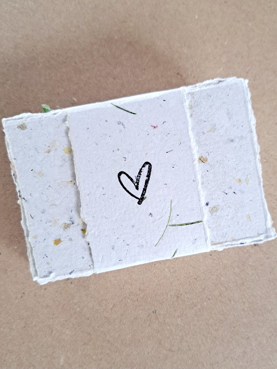 Blank Love Note mini paper bundles of 20 sheets, wrapped with a paper strap. 2x3" hand torn, randomly chosen, mixed neutral tone pieces