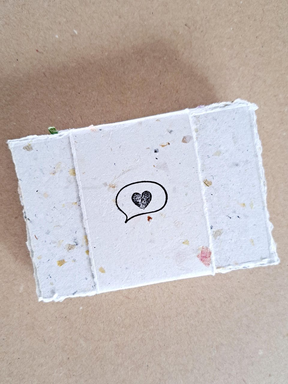 Blank Love Note mini paper bundles of 20 sheets, wrapped with a paper strap. 2x3" hand torn, randomly chosen, mixed neutral tone pieces