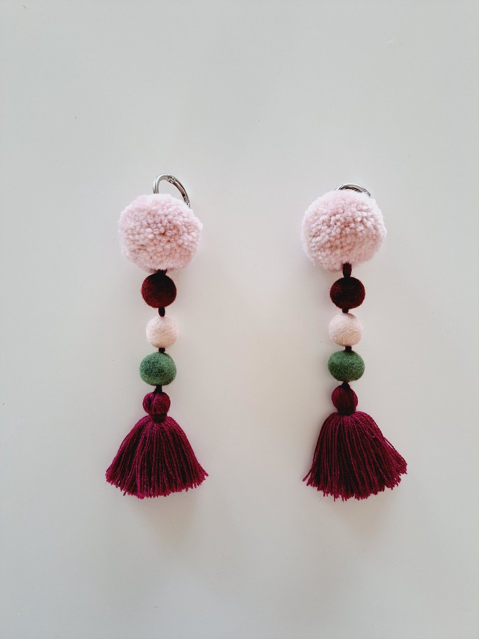 Pink and maroon Llama Halter Tassel Accessories