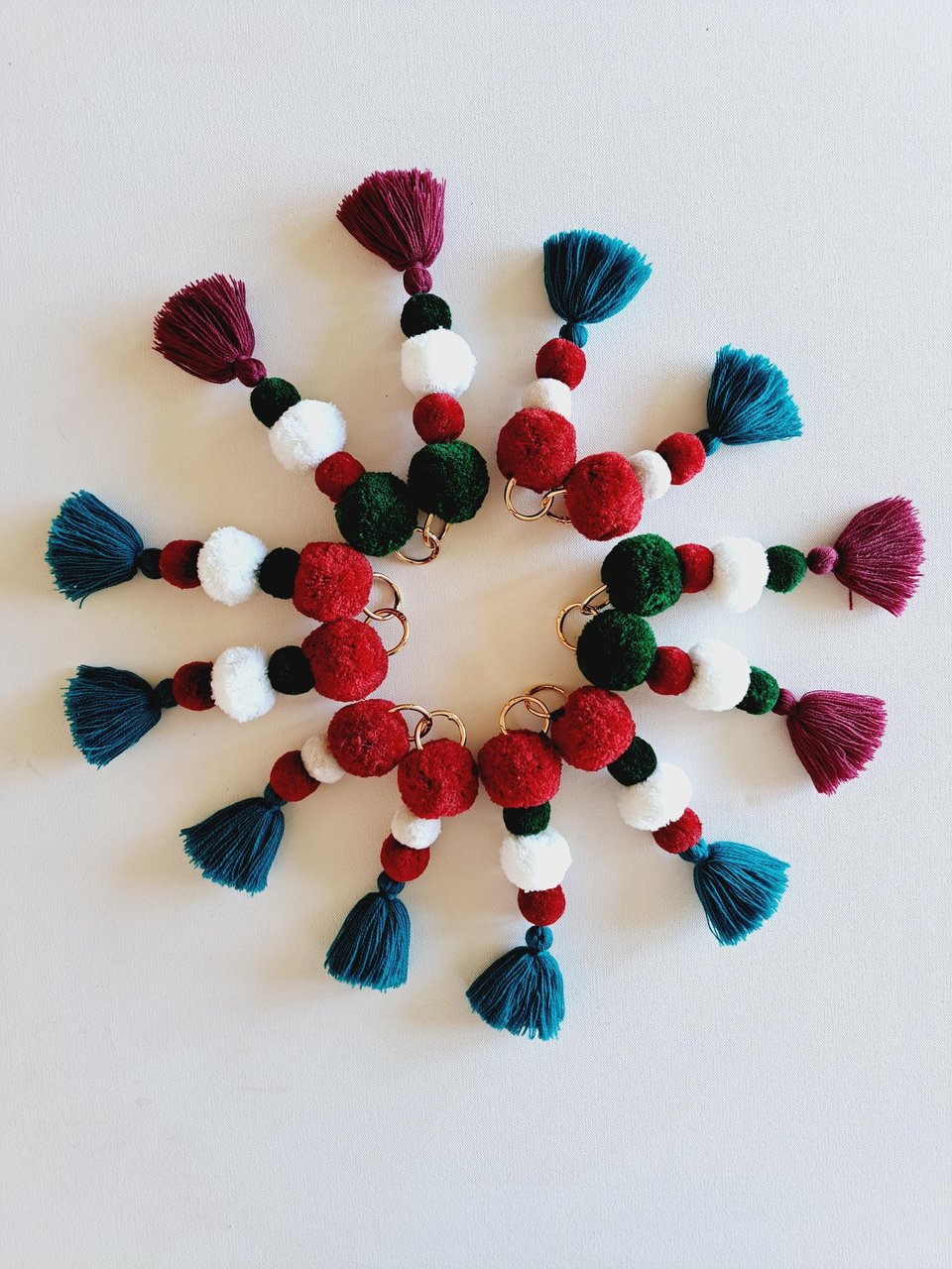 Christmas Llama or Alpaca Halter Tassels.