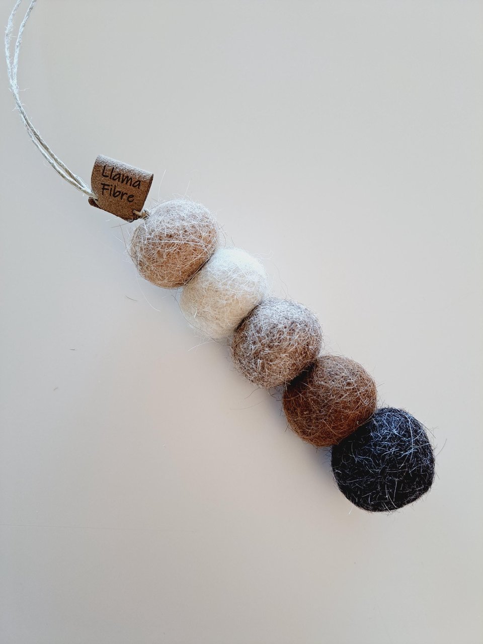 Hairy Llama Balls. Handmade Felt dangle car accessory. Hang it anywhere. BYO fragrance oil or scent. Packaged for gifting, under 20