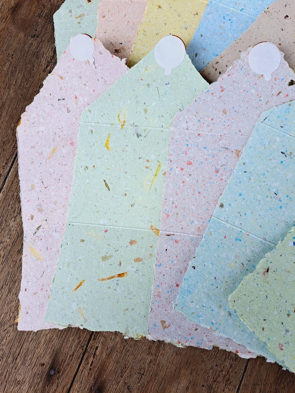 6 Old fashioned Lettergrams - Handmade Recycled Writing Paper - mixed colour folding letter sheets with seal. Gift boxed