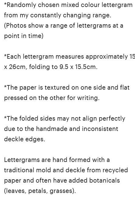 Old fashioned Folding Letters - Lettergrams - Handmade Recycled Paper - mixed colour folding writing sheets with seal.