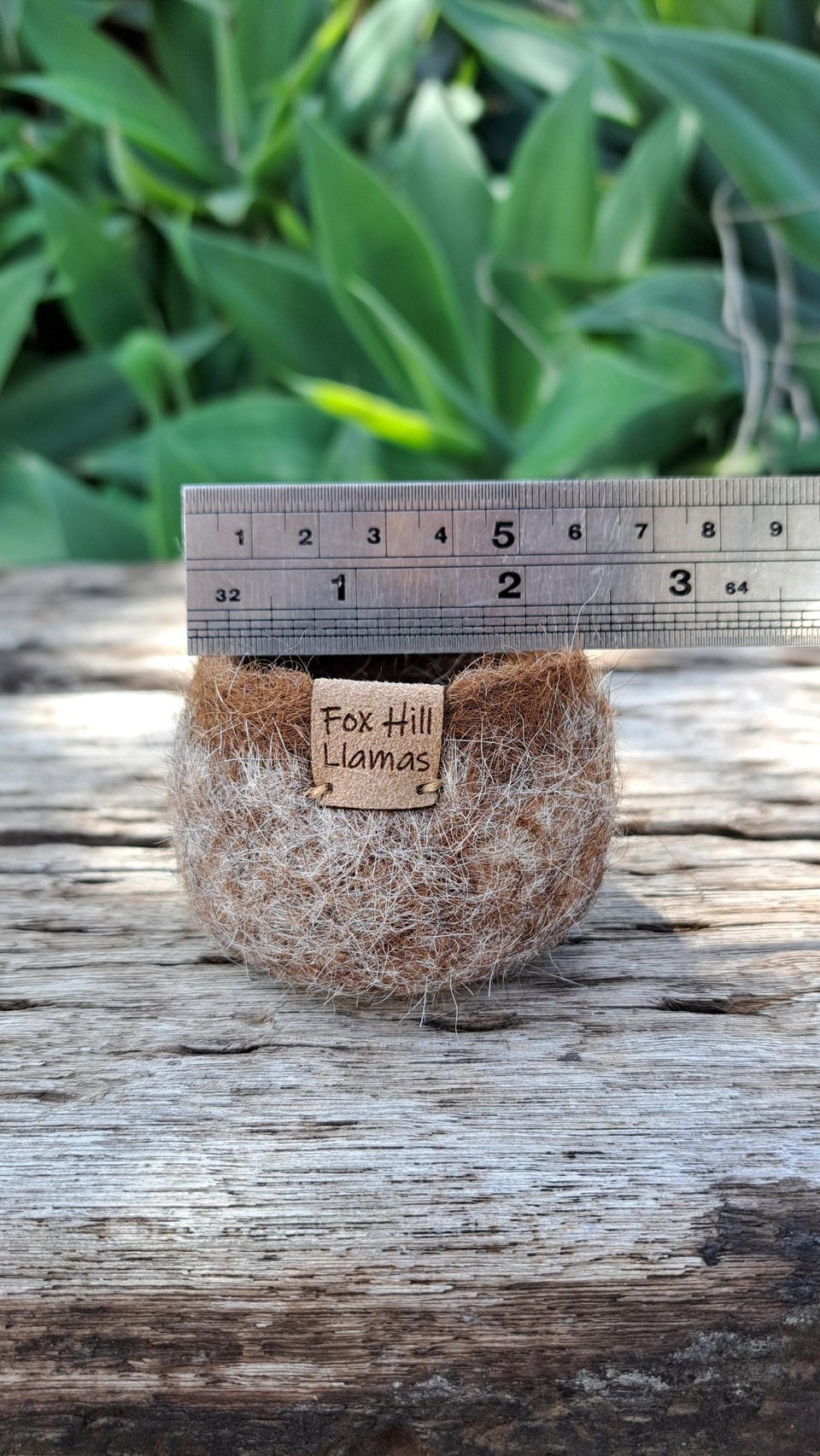 Soft Little Llama Fibre Pod, fuzzy bowl for rustic farmhouse decor