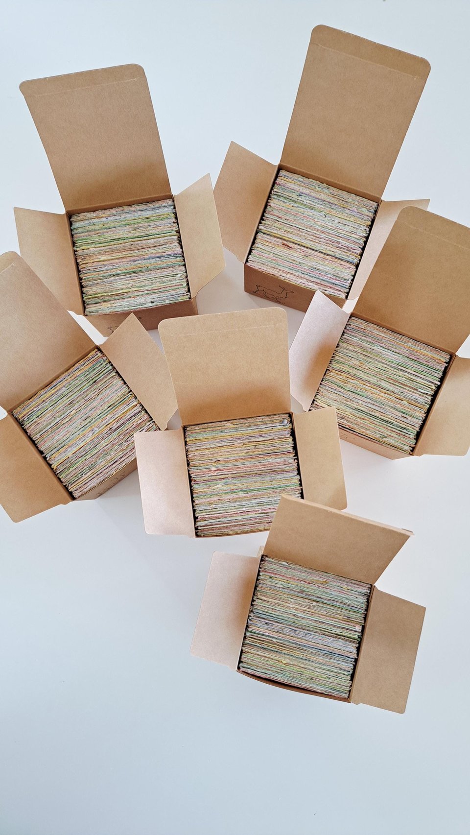 Lunch Box Notes. Love Notes. Message Paper for Mum in Box. Hand made Recycled Paper. 120 Small Hand Torn Pieces for Messages. Obento