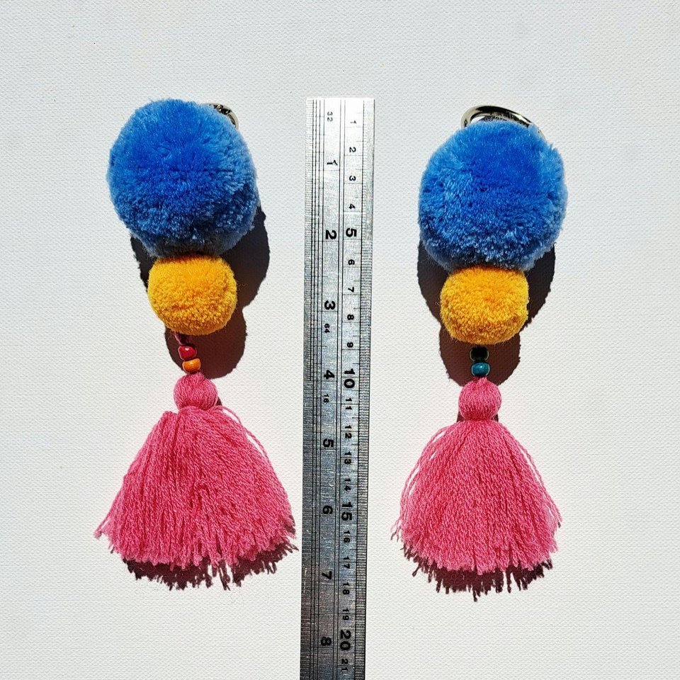 Colourful Llama / Alpaca Halter Clip On Tassels