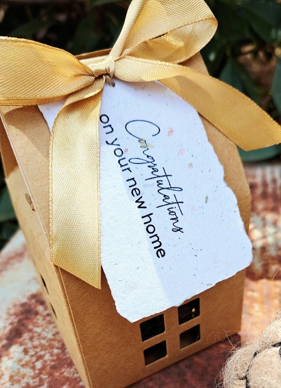 Real Estate agent, neighbor or landlord gift: Small Bird Nester for new home owner or tenant with native garden.