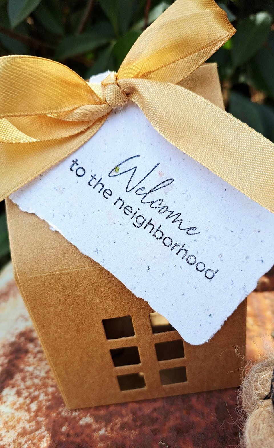 Real Estate agent, neighbor or landlord gift: Small Bird Nester for new home owner or tenant with native garden.