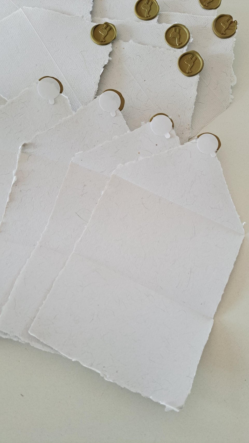 Llama Fibre Paper Lettergrams. Box of 6 Handmade Recycled Paper folding letters .. with llama Fibre