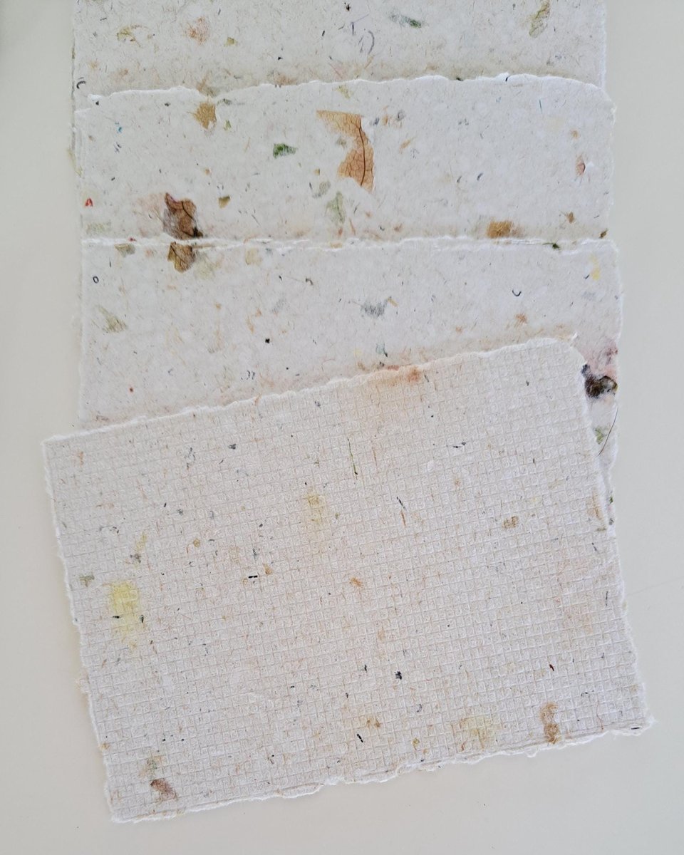 MINI Handmade Recycled Paper stationery set with botanicals - Gift Boxed