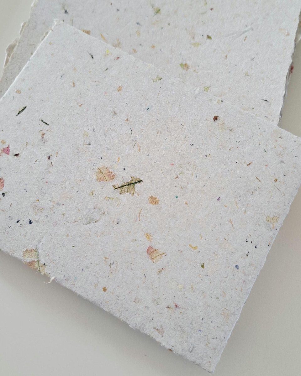 Stationery Set. Gift boxed handmade recycled paper writing sheets and envelopes with wax seals. 10 sheets, 5 envelopes, wax seals