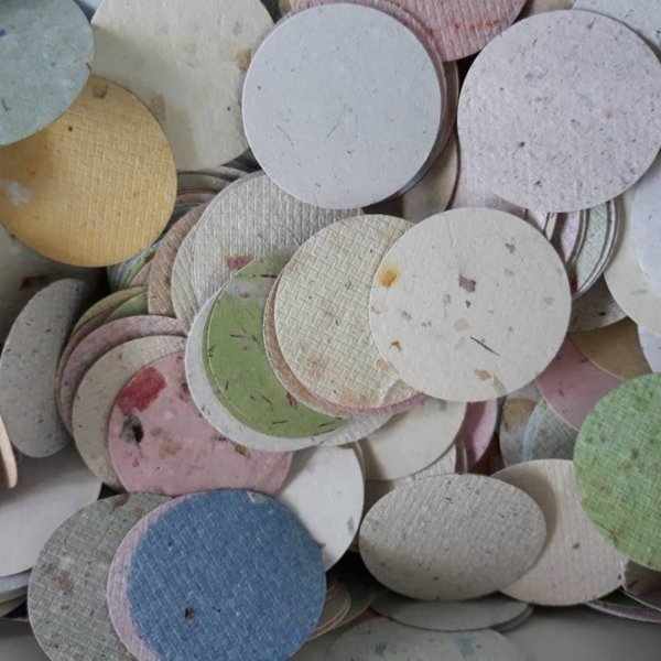 100 Small Circle Cut Outs - 3.5cm - Coloured Paper