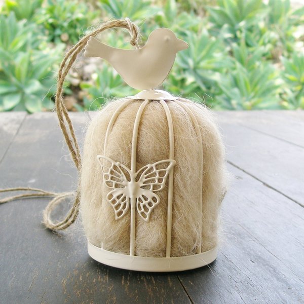 Bird Nester with opened Llama fibre for Nature Garden and gardener Gifts