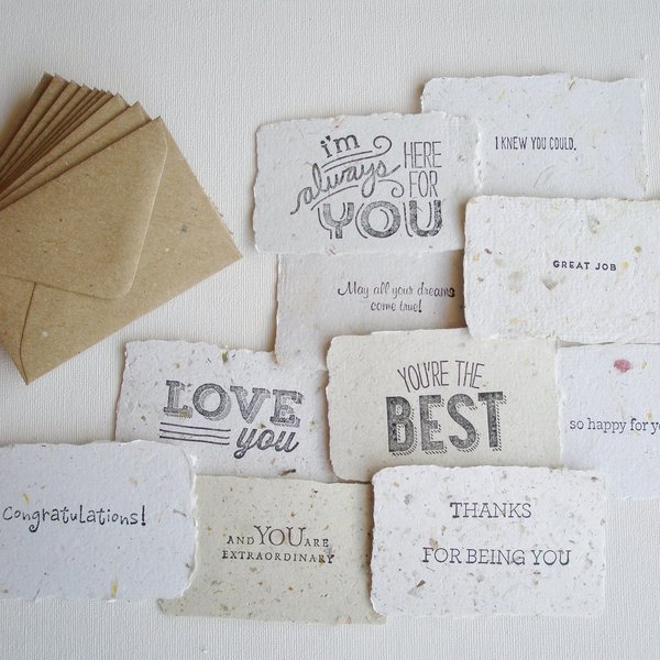 Parent's Note Set, Handmade Paper Love Notes and Envelopes, Homemade Encouragement Notes, for partner, wife, husband, Child, Student